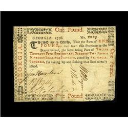 Georgia 1776 $1 Very Fine. This is the first time we h 