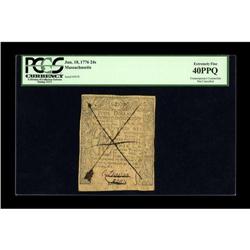 Massachusetts June 18, 1776 24s Contemporary Counterfe 