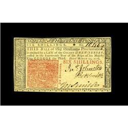 New Jersey March 25, 1776 6s Choice About New. The look 