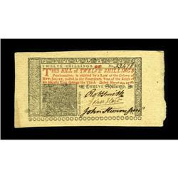 New Jersey March 25, 1776 12s Gem Signed by John Hart 