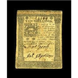 Pennsylvania October 1, 1773 10s Very Fine. A rather or 