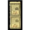 Image 1 : Pennsylvania April 25, 1776 2s, 2s/6d Uncut Pair Choice 