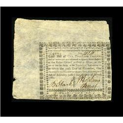 Virginia March 1, 1781 $1000 Extremely Fine The signatu 