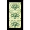 Image 1 : Fr. 1242 10c First Issue Vertical Strip of Three Choice 