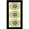 Image 2 : Fr. 1242 10c First Issue Vertical Strip of Three Choice 