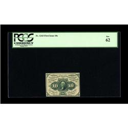 Fr. 1243 10¢ First Issue PCGS New 62. 