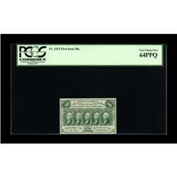 Fr. 1312 50¢ First Issue PCGS Very Choice New 64PPQ. A 