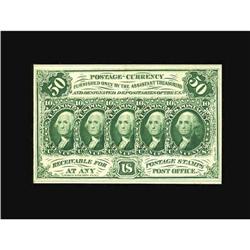 Fr. 1313 50¢ First Issue Gem New. Beautifully centered 