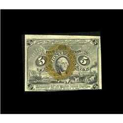 Fr. 1232 5c Second Issue Offset Error Choice New. 