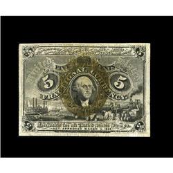 Fr. 1235 5¢ Second Issue Choice New. 