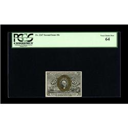 Fr. 1247 10¢ Second Issue PCGS Very Choice New 64. A re 