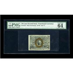 Fr. 1247 10c Second Issue PMG Choice Uncirculated 64 EP 
