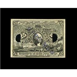 Milton 2E25F.3c 25c Second Issue Experimental Very Choi 