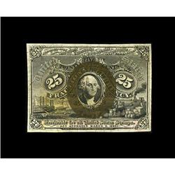 Fr. 1290 25c Second Issue Choice New. RThe as made pape 