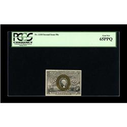 Fr. 1318 50¢ Second Issue PCGS Gem New 65PPQ. Even deca 