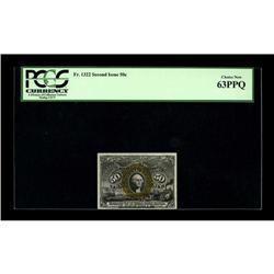 Fr. 1322 50¢ Second Issue PCGS Choice New 63PPQ. A love 