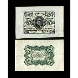 Fr. 1238SP 5c Third Issue Wide Margin Pair Choice New. 