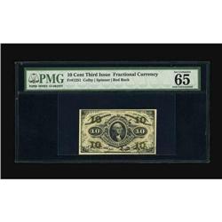 Fr. 1251 10c Third Issue PMG Gem Uncirculated 65EPQ. Fi 