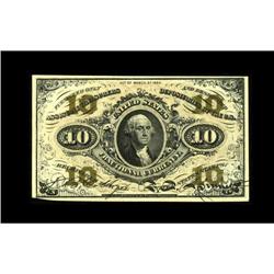 Fr. 1252 10c Third Issue Very Choice New. The bottom ma 