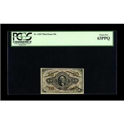 Fr. 1253 10¢ Third Issue PCGS Choice New 63PPQ. The mar 