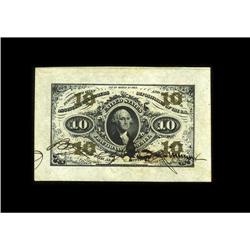 Fr. 1253SP 10c Third Issue Wide Margin Face Choice Abou 