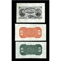 Fr. 1272SP 15c Third Issue Wide Margin Pair Gem NewFr. 