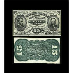 Fr. 1272SP 15c Third Issue Narrow Margin Pair Very Choi 