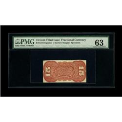 Fr. 1273SP 15c Third Issue Narrow Margin Back PMG Choic 