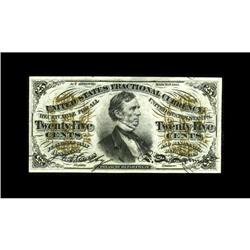 Fr. 1297 25¢ Third Issue Gem New. A beautifully margine 