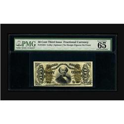 Fr. 1324 50c Third Issue Spinner PMG Gem Uncirculated 6 