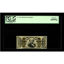 Fr. 1327 50¢ Third Issue Spinner PCGS Choice New 63PPQ. 