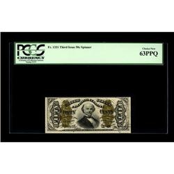 Fr. 1331 50¢ Third Issue Spinner PCGS Choice New 63PPQ. 