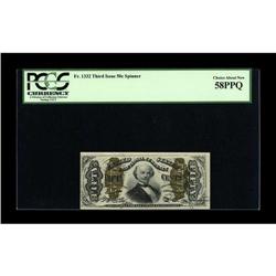 Fr. 1332 50¢ Third Issue Spinner PCGS Choice About New 