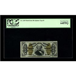 Fr. 1339 50¢ Third Issue Spinner Type II PCGS Very Choi 