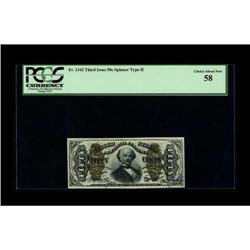 Fr. 1342 50¢ Third Issue Spinner Type II PCGS Choice Ab 