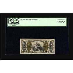 Fr. 1344 50¢ Third Issue Justice PCGS Extremely Fine 45 