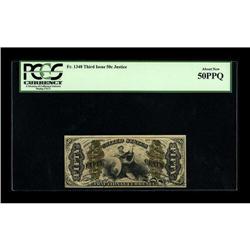 Fr. 1348 50c Third Issue Justice PCGS About New 50PPQ. 