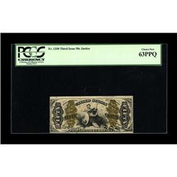 Fr. 1350 50c Third Issue Justice PCGS Choice New 63PPQ. 