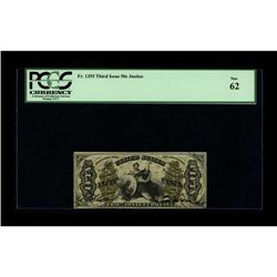 Fr. 1355 50¢ Third Issue Justice PCGS New 62. A handsom 