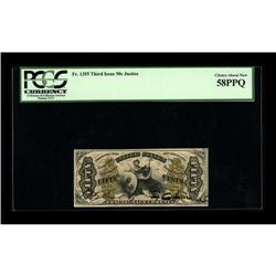 Fr. 1355 50c Third Issue Justice PCGS Choice About New 