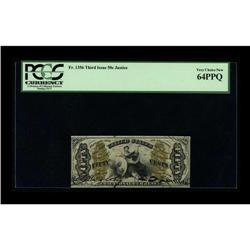 Fr. 1356 50¢ Third Issue Justice PCGS Very Choice New 6 