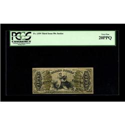 Fr. 1359 50c Third Issue Justice PCGS Very Fine 20PPQ. 