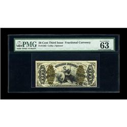 Fr. 1362 50c Third Issue Justice PMG Choice Uncirculate 