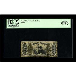Fr. 1365 Milton 3R50.10j 50¢ Third Issue Justice PCGS V 