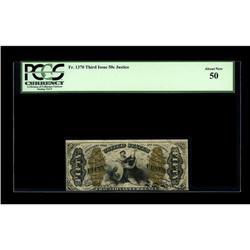 Fr. 1370 50¢ Third Issue Justice PCGS About New 50. Unu 