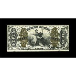 Fr. 1372 50c Third Issue Justice Choice New. The bronze 