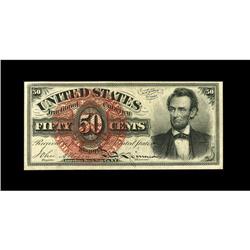 Fr. 1374 50c Fourth Issue Lincoln Choice New. The margi 