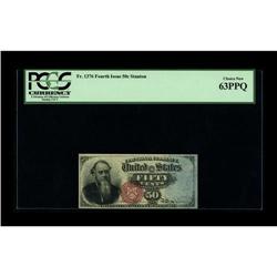 Fr. 1376 50¢ Fourth Issue Stanton PCGS Choice New 63PPQ 