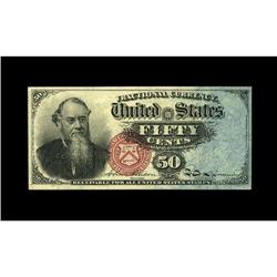 Fr. 1376 50c Fourth Issue Stanton Choice About New. A b 