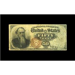 Fr. 1376(7) Milton 4R50.2b 50c Fourth Issue Stanton F 